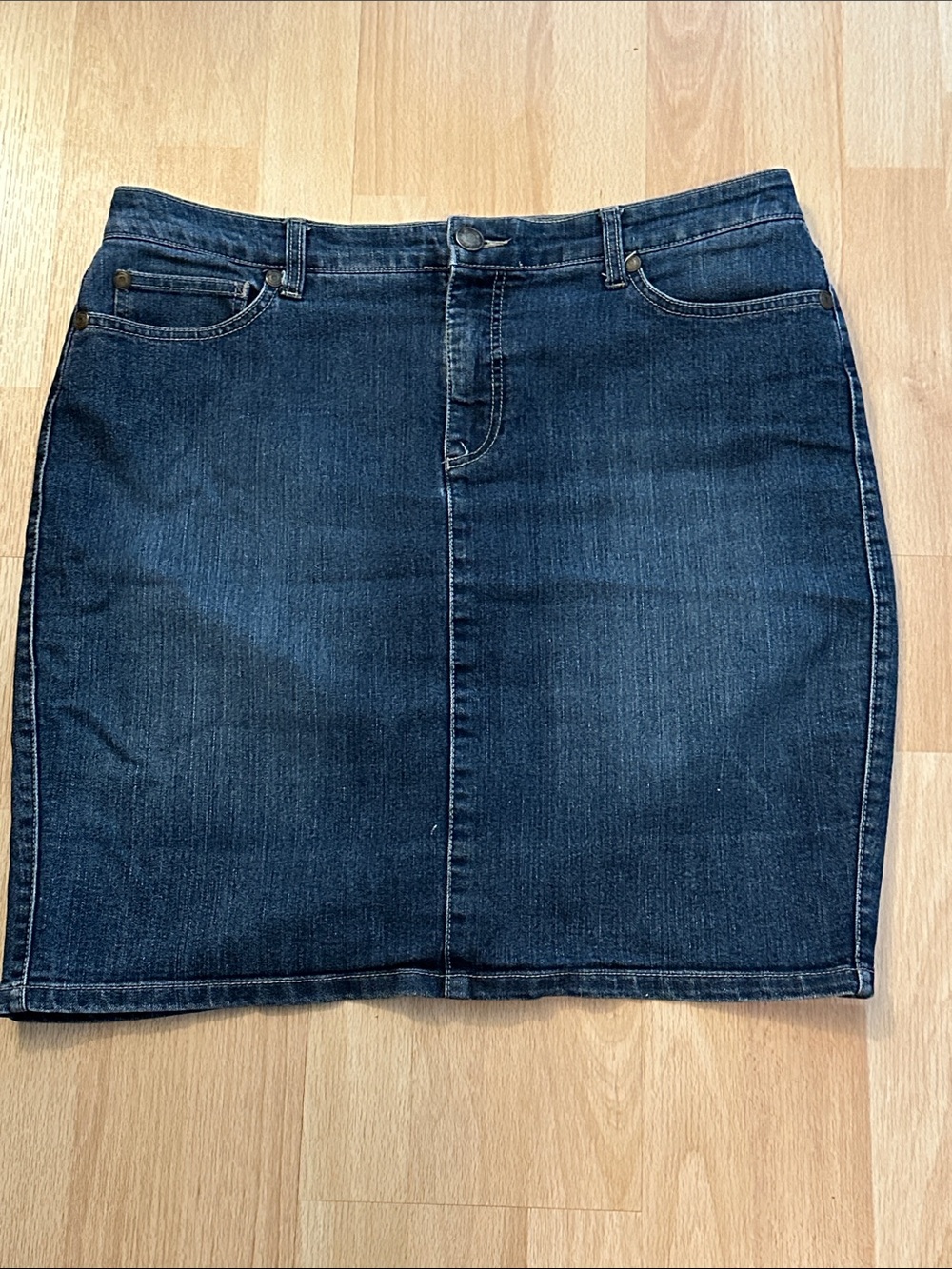 Nine West Vintage America Denim Skirt Sz 10